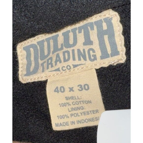 Duluth Trading Co Brown Cargo Work Pants 40x30 100% Cotton Shell - Picture 5 of 5